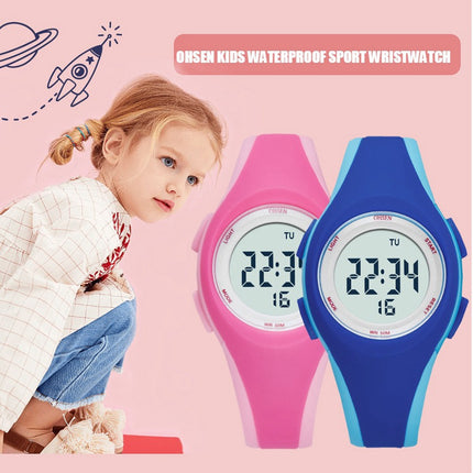 Multifunksionele Waterdigte Elektroniese Kinderhorlosie