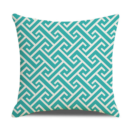 Oorgrens-kussingsloop Eenvoudige Geometrie Warmverkope Linne Kussingsloop Sofa Kussing Huishoudelike Items