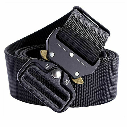 Men Multifunction Nylon Military Tactical Adjustable Waist Belt Quick Release Belt