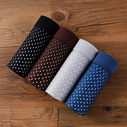Men's Mesh Seamless Boxer Ice Silk Underwear