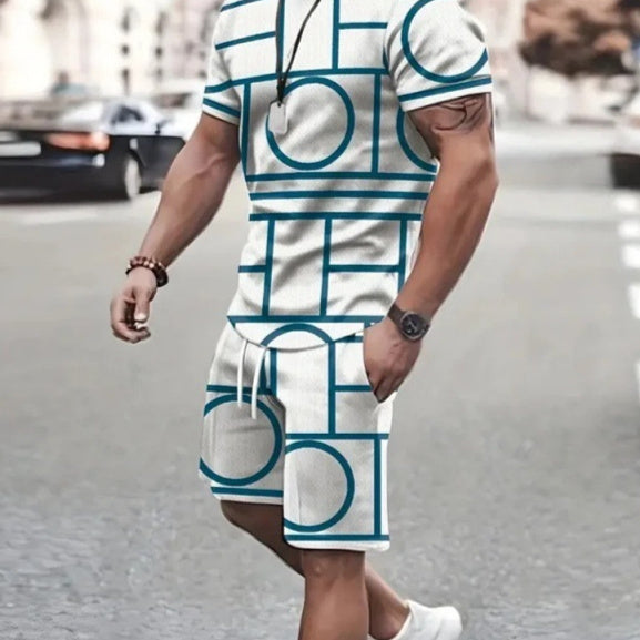 Sports Short-sleeved T-shirt Suit Two-piece Outdoor