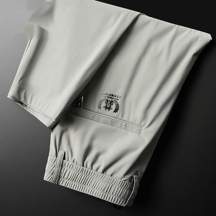 Fashion Personality Ice Silk Quick-drying Men's Trousers