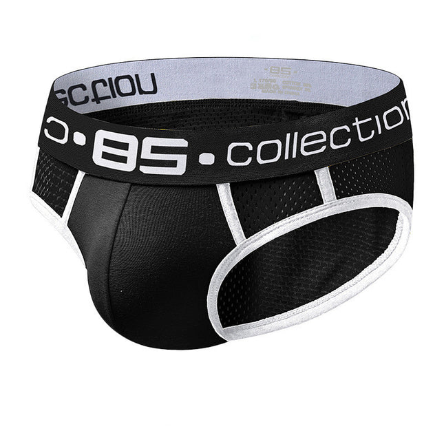 Men's Hollow Mesh Youth Breathable Cotton Briefs