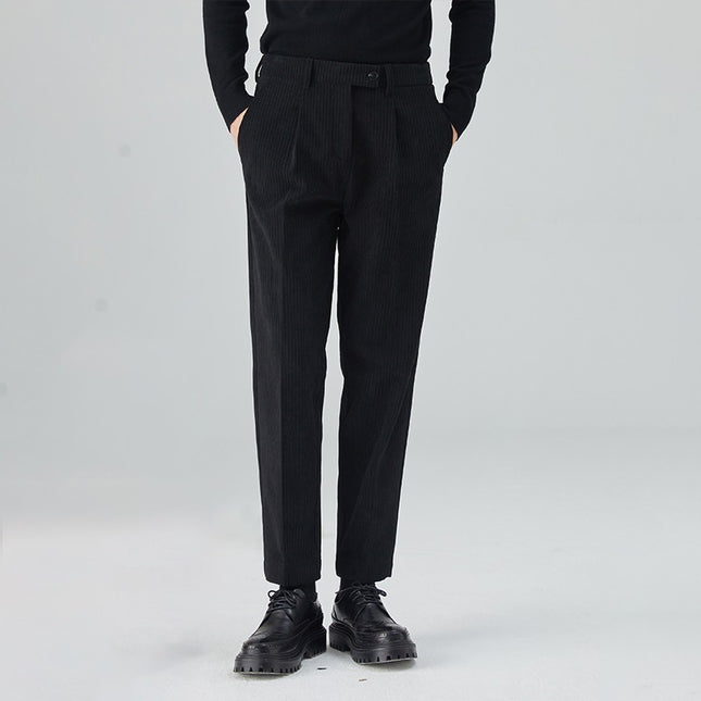Corduroy Men's Straight All-matching Loose Trousers