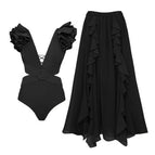 Black Swimsuit Suit / L