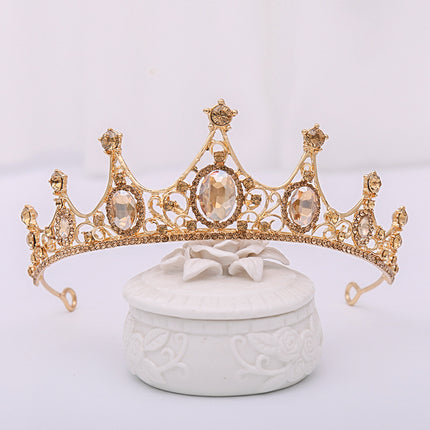 Sjampanje Strass Kroon Haarband