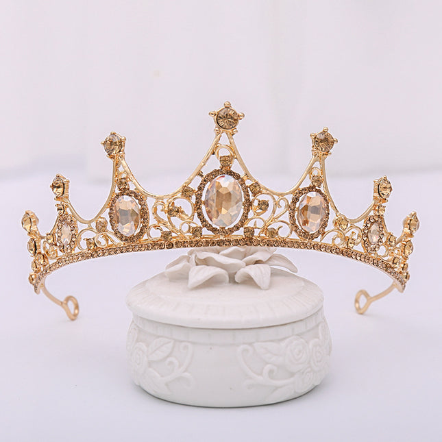 Sjampanje Strass Kroon Haarband