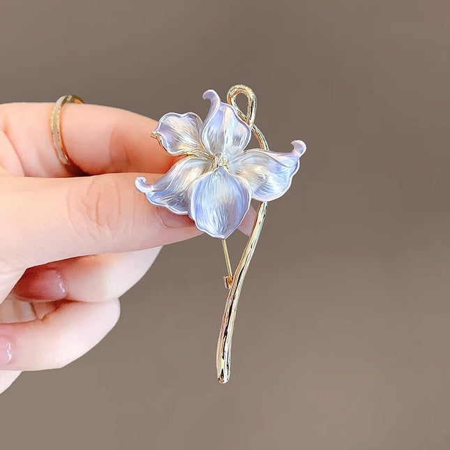 Retro Elegante Waterlelie Borsspeld Met 'n Koninklike Uitstraling