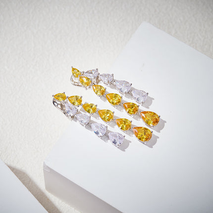Double-layer Waterdrop Earrings 18K Gold-plated