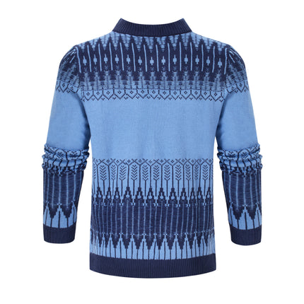 Men's Knitted Sweater Fashion Long-sleeved Pullover Tops Fall And Winter Clothing