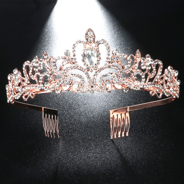 Bruid Legering Diamant Belt Kam Kroon Prinses Verjaardagspartytjie