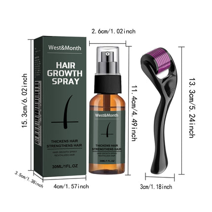 Moustache Spray Set Moisturizing Spray Facial Hair Treatment Boosting Beard Growth Thickening Liquid
