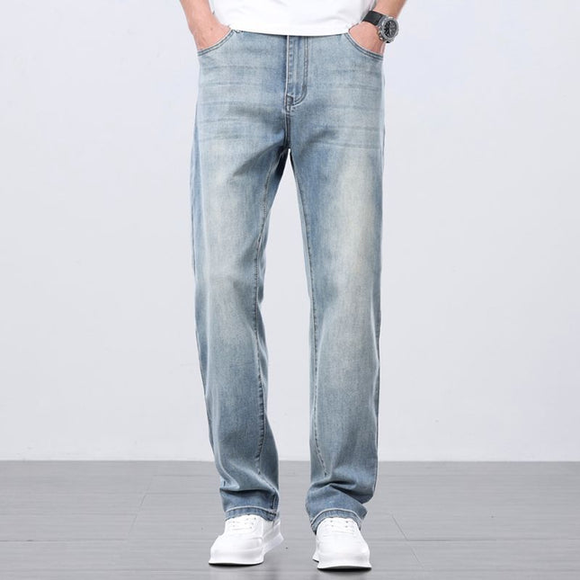Loose Straight Summer Thin Men's Jeans