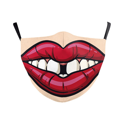 Halloween Dubbellaag Oorwas Kreatiewe Digitale Druk Masker