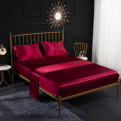 Satyn Beddegoedstel Koningin Koning Grootte Bed Toegeruste Lak 4 Stukke