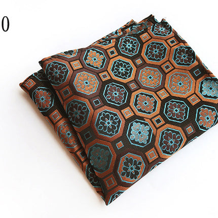 British Business Polyester Yarn Jacquard Small Square Towel