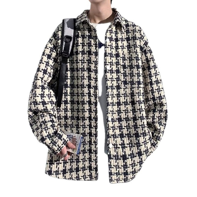 Lapel Men's Loose Casual Plus Size Jacket Coat