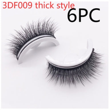 Herbruikbare 3D Nertswimpers Natuurlike Valse Wimpers Selfklevende Valse Gomvrye Grimering Wimpers Uitbreiding Sy