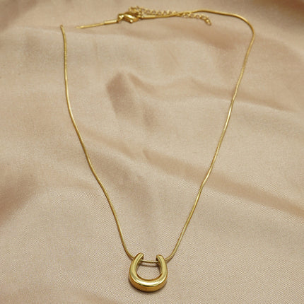 Lxalry 18K Gold Plated Stainless Steel Necklace  Modern Minimalist Hypoallergenic Jewelry Tarnish Free Skin Safe Gift For Women Wife Mom  Everyday  Special Occasion Luxury
