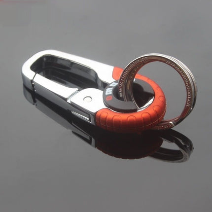 Mans Effenkleurige Metaal Motorsleutelhanger Om Aan Die Belt Te Hang