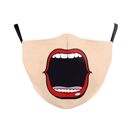 Halloween Dubbellaag Oorwas Kreatiewe Digitale Druk Masker