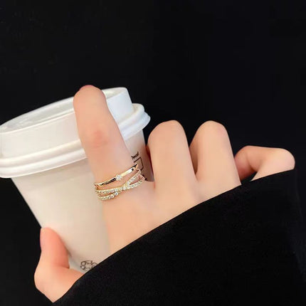 Silwer Sirkoon Vintage Persoonlikheidsring Vir Vroue, Pragtige Wysvingerring, Verstelbare Oop Ring Nuwerwets
