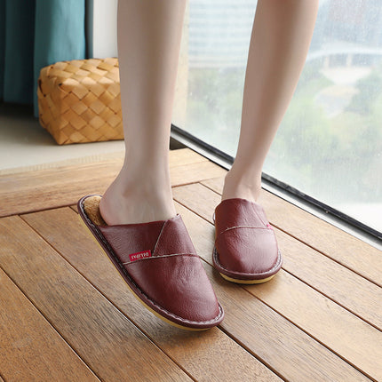 Winter Warm Anti-gly Leer Pantoffels