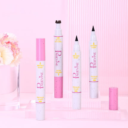 Vroue se Dubbelkop Vlekverwyderingspen Vloeibare Eyeliner