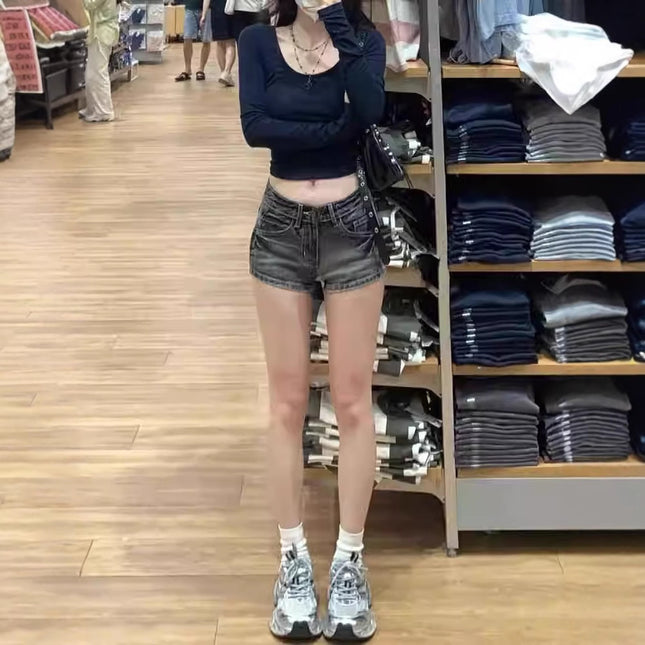 Hot Girl High Waist Shorts Summer Sexy Slimming Sheath Super Short Shorts Women