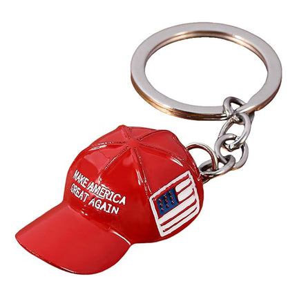6 STUKS Trump Rooi Hoed Sleutelhanger Hanger Hangornament