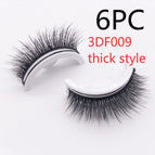 3DF009 dik styl / Vierkantige boks in vier kleure / 6 STKS
