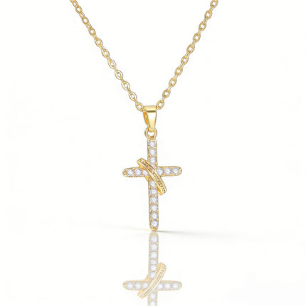 Simple Cross Pendant Necklace For Women